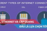So sánh cáp DSL, cáp Ethernet và cáp quang