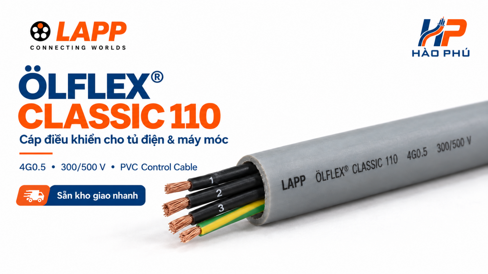 Cáp LAPP ÖLFLEX CLASSIC 110 tại Hào Phú