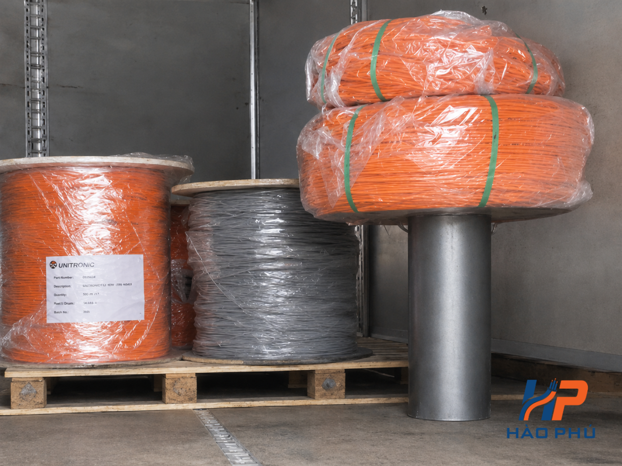 Các cuộn cáp LAPP được vận chuyển đến công trình và nhà máy