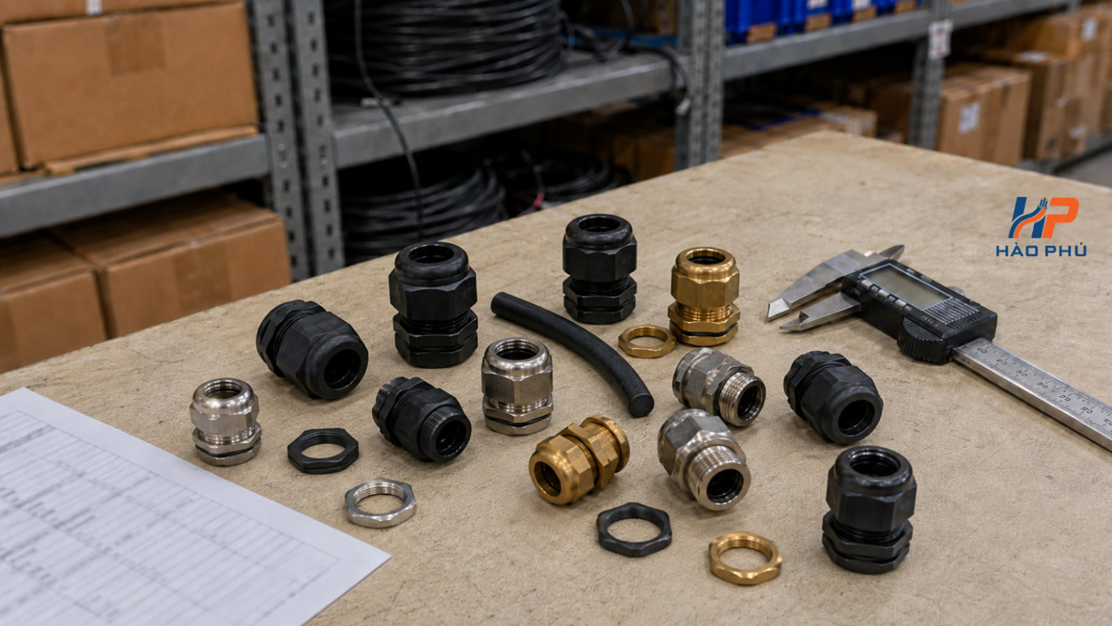 Cable gland thực tế tại Hào Phú
