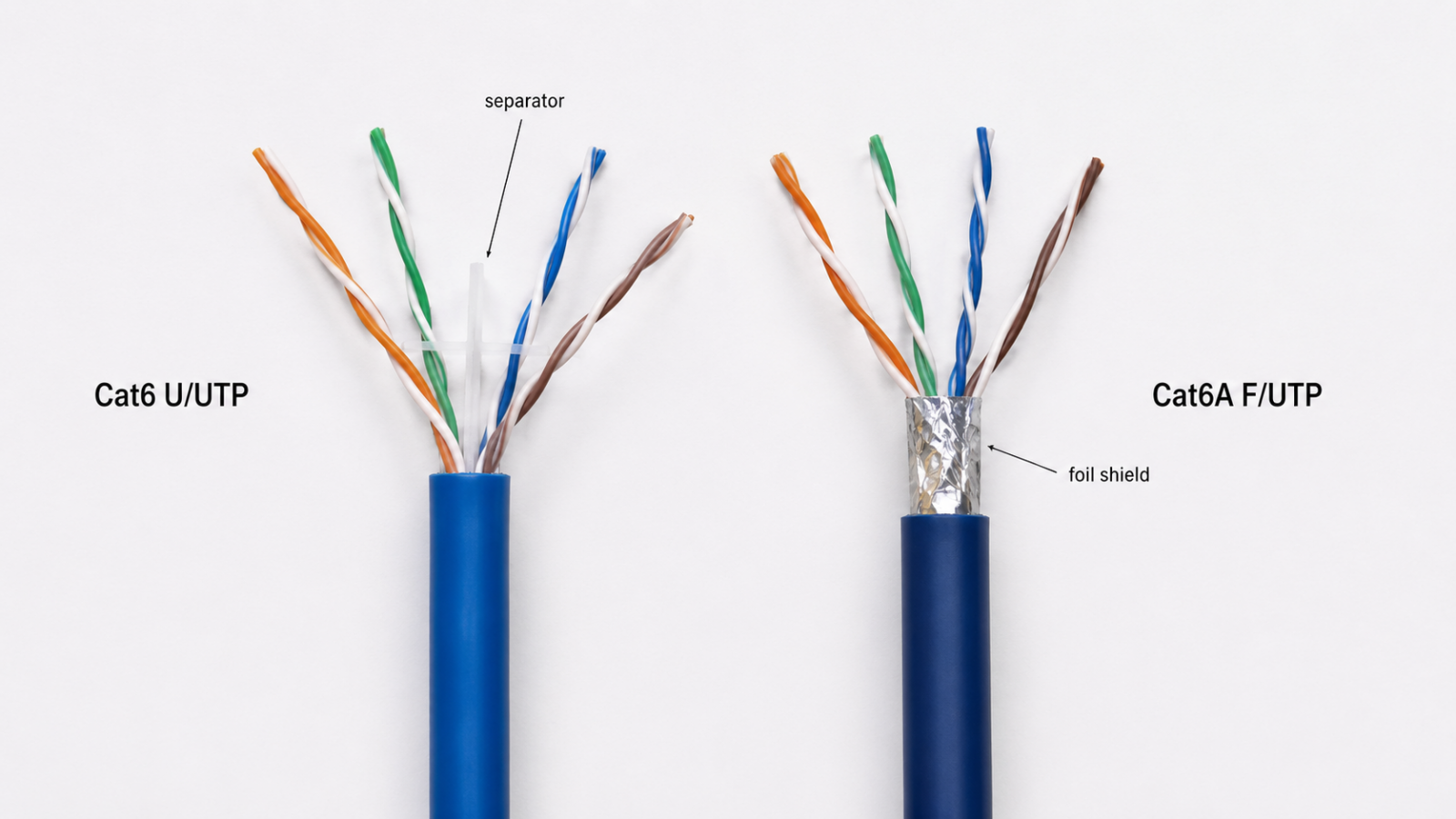 Cat6 và Cat6A khác nhau thế nào Cat6 và Cat6A khác nhau về băng thông tốc độ chống nhiễu và chi phí triển khai