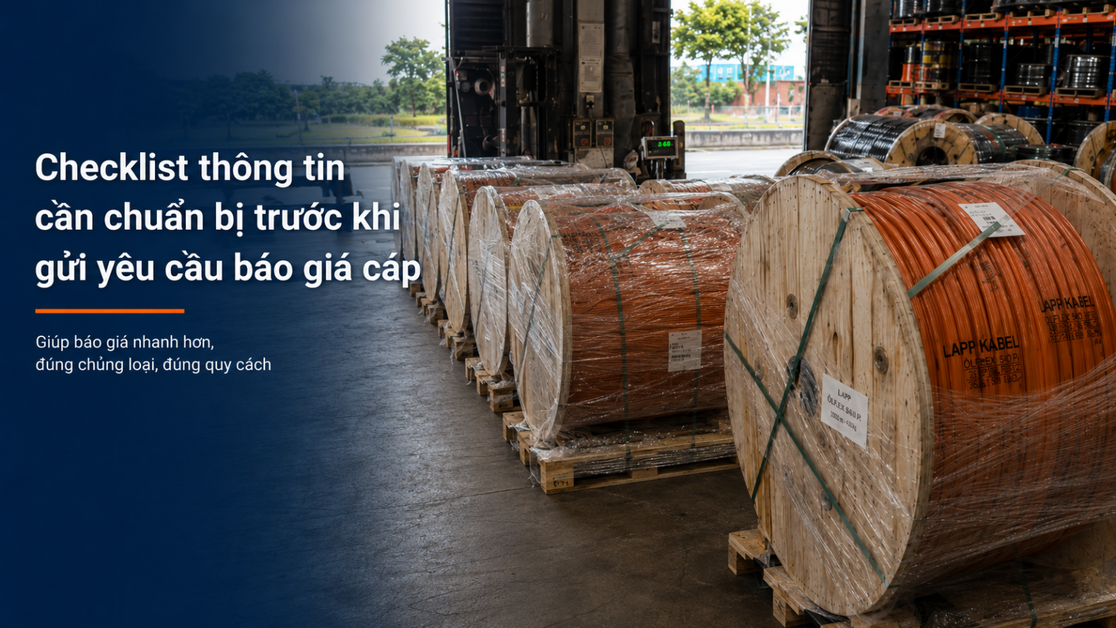 Checklist thông tin cần chuẩn bị trước khi gửi yêu cầu báo giá cáp