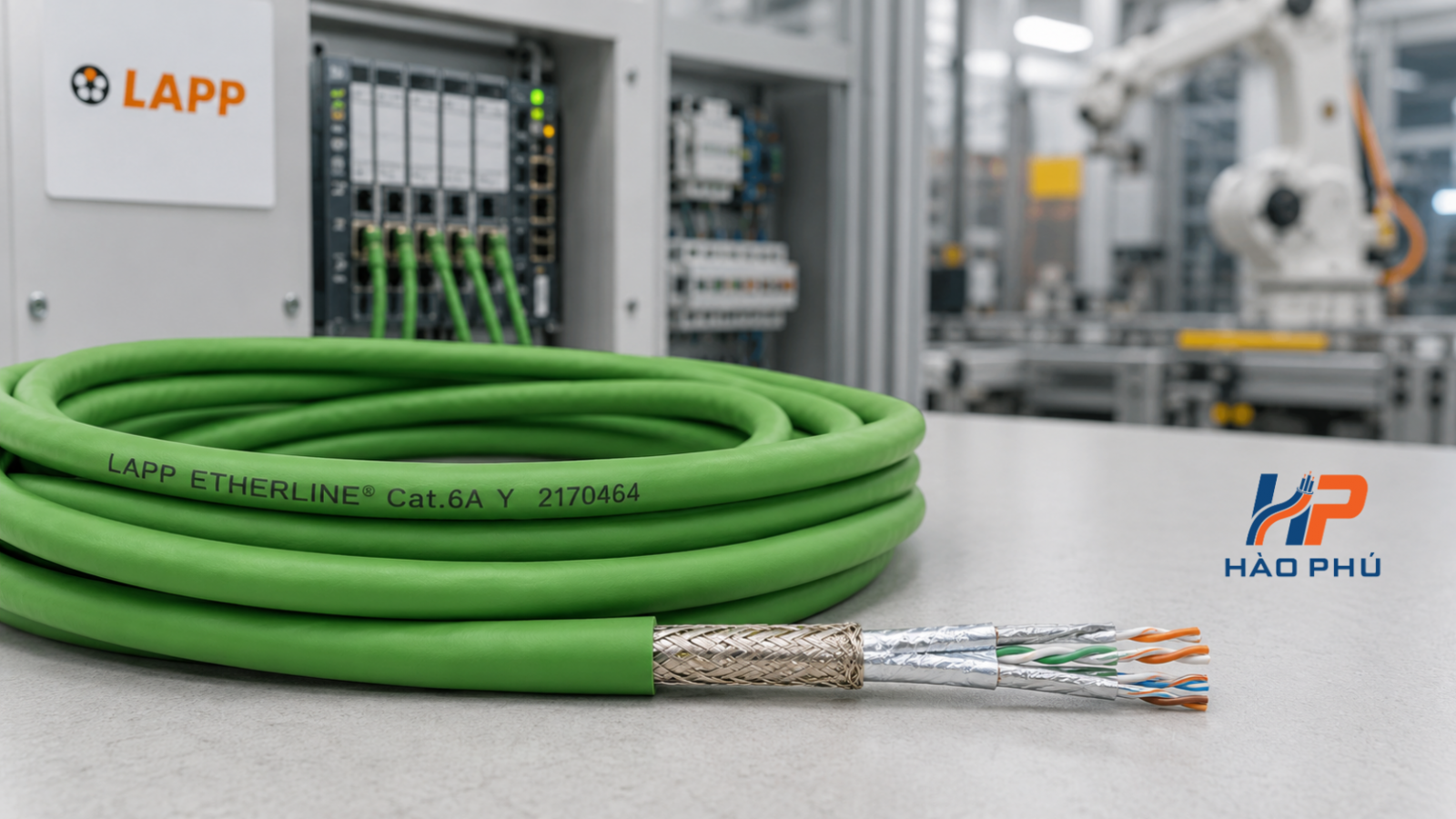 LAPP ETHERLINE Cat6A 2170464 cho PROFINET Cáp LAPP ETHERLINE Cat6A 2170464 dùng cho PROFINET và Ethernet công nghiệp