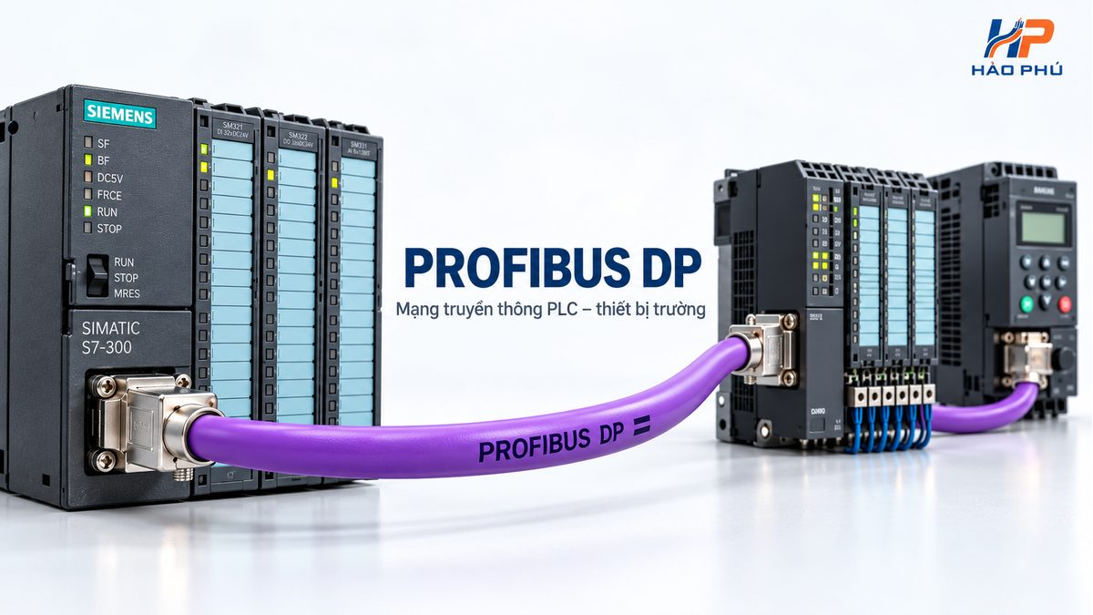 Vị trí cáp PROFIBUS DP trong hệ thống PLC và tự động hóa