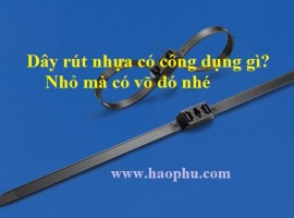 Công dụng của dây rút cáp nhựa, phụ kiện đi dây cáp