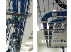 Wire mesh cable tray – Giải pháp tối ưu cho quản lý cáp trong công trình kỹ thuật hiện đại
