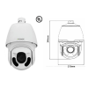 CAMERA NORDEN 2MP IR IP H.265 HIGH SPEED PTZ DOME EYENOR