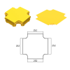 Phụ Kiện Máng Cáp Quang CF240 / Nắp Máng Cáp Quang Dạng Chữ Thập – Chống Cháy FV-0, Đạt Chuẩn UL E493064, RoHS