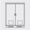 Tủ rack IP65 có điều hòa hai ngăn – Giải pháp tủ công nghiệp phân vùng tối ưu
