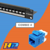 Combo Patch Panel 24 Ports Cat6 Norden – Bộ Kết Nối Mạng Chuyên Dụng Với Keystone Jack 