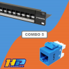 Combo Patch Panel 32 Ports Cat6 Norden – Bộ Kết Nối Mạng Keystone Jack Cho Hệ Thống Lớn