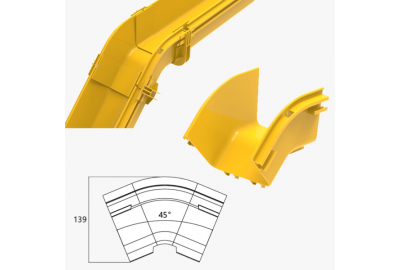Máng Cáp Quang 45° External Riser – Giải Pháp Triển Khai Hạ Tầng Mạng Hiện Đại