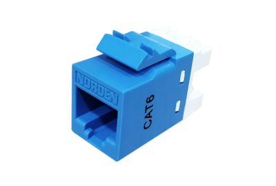 122-33P180BL / Đầu Nối Mạng Keystone Jack Cat6 UTP Norden Punch Down – Kết Nối Tin Cậy Cho Hệ Thống Cáp Mạng