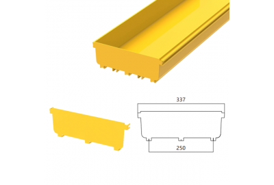 Phụ Kiện Máng Cáp Quang CF300 / Nắp Chặn Máng Cáp Quang – Phụ Kiện Bảo Vệ Đầu Cuối An Toàn, Đạt Chuẩn Quốc Tế