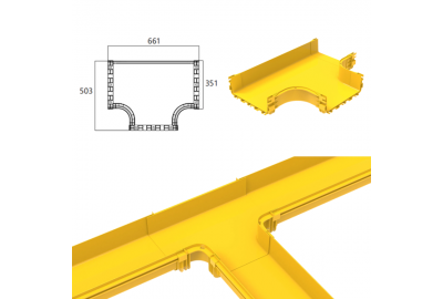 Phụ Kiện Máng Cáp Quang CF300 / Máng Cáp Quang Hình Chữ T – Giải Pháp Quản Lý Cáp Tối Ưu Cho Hệ Thống Viễn Thông