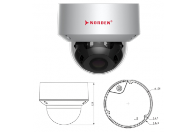 ENC-HVDAM-50R-94 / CAMERA 8MP MOTORIZED VANDAL DOME EYENOR