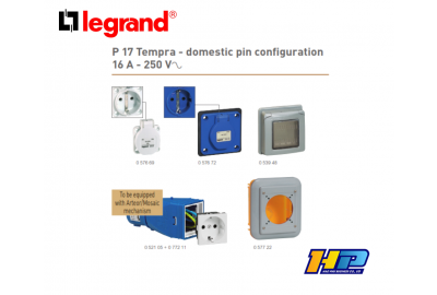 P17 TEMPRA Domestic Pin Conﬁguration 16 A - 250 VA