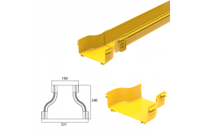 Phụ KIện Chuyển Đổi Máng Cáp Quang CF240–CF120 Chống Cháy, Đạt Chuẩn Quốc Tế UL