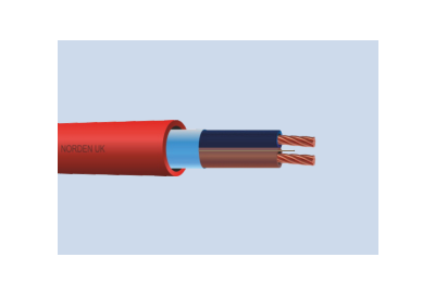 5J-1502RD2 / Dây Cáp Điện Norden PH30 Stranded Conductor Shielded Fire Resistant Cable, 2C x 1.5 mm², LSZH, Al/PET Foil, 300/500V (500m/cuộn)
