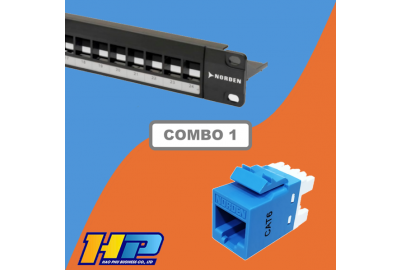 Combo Patch Panel 12 Ports Cat6 Norden – Giải Pháp Kết Nối Mạng Chuyên Nghiệp Cho Doanh Nghiệp
